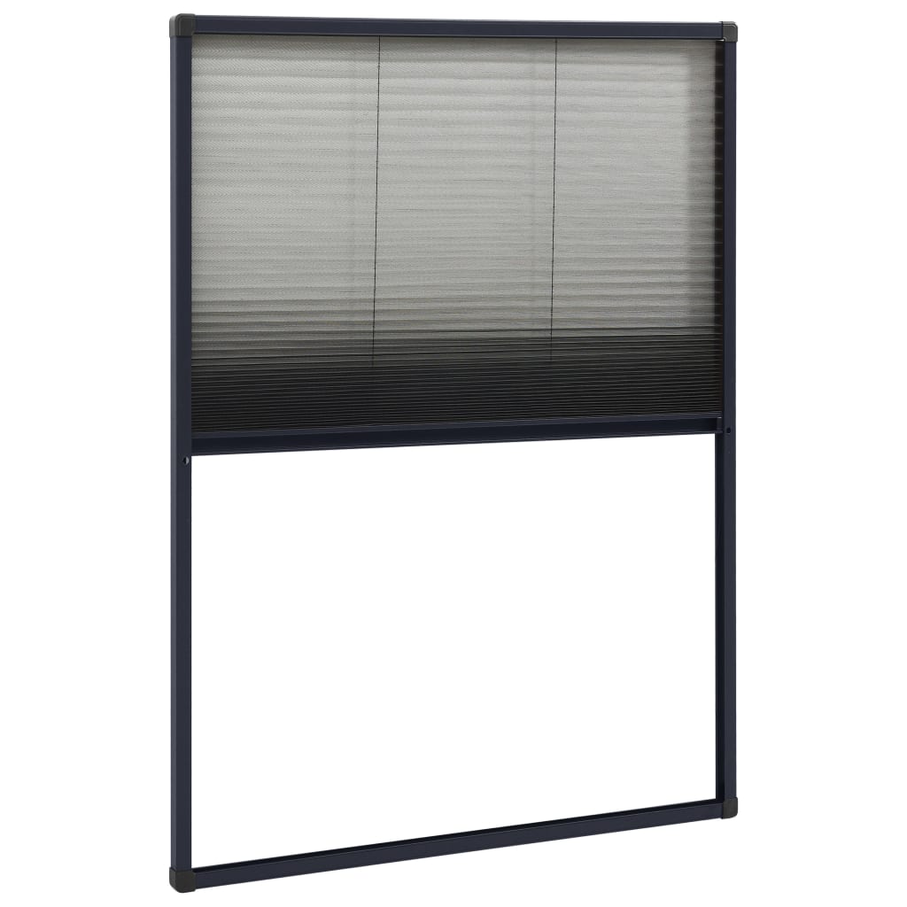 Plisse Insektenschutz-Fenster 80×160 cm