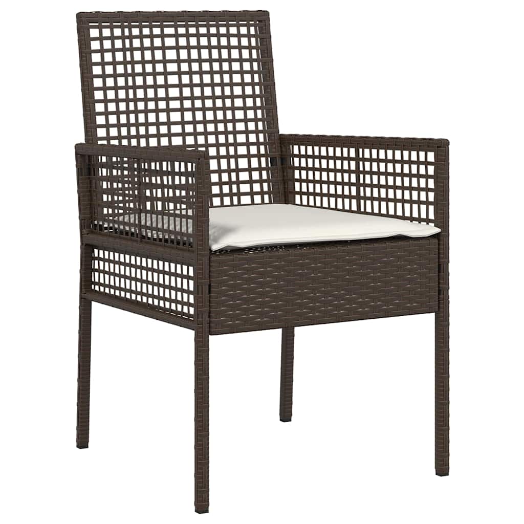 Gartenstuhl 2 pcs Schwarz 55 x 53 x 85 cm Poly-Rattan