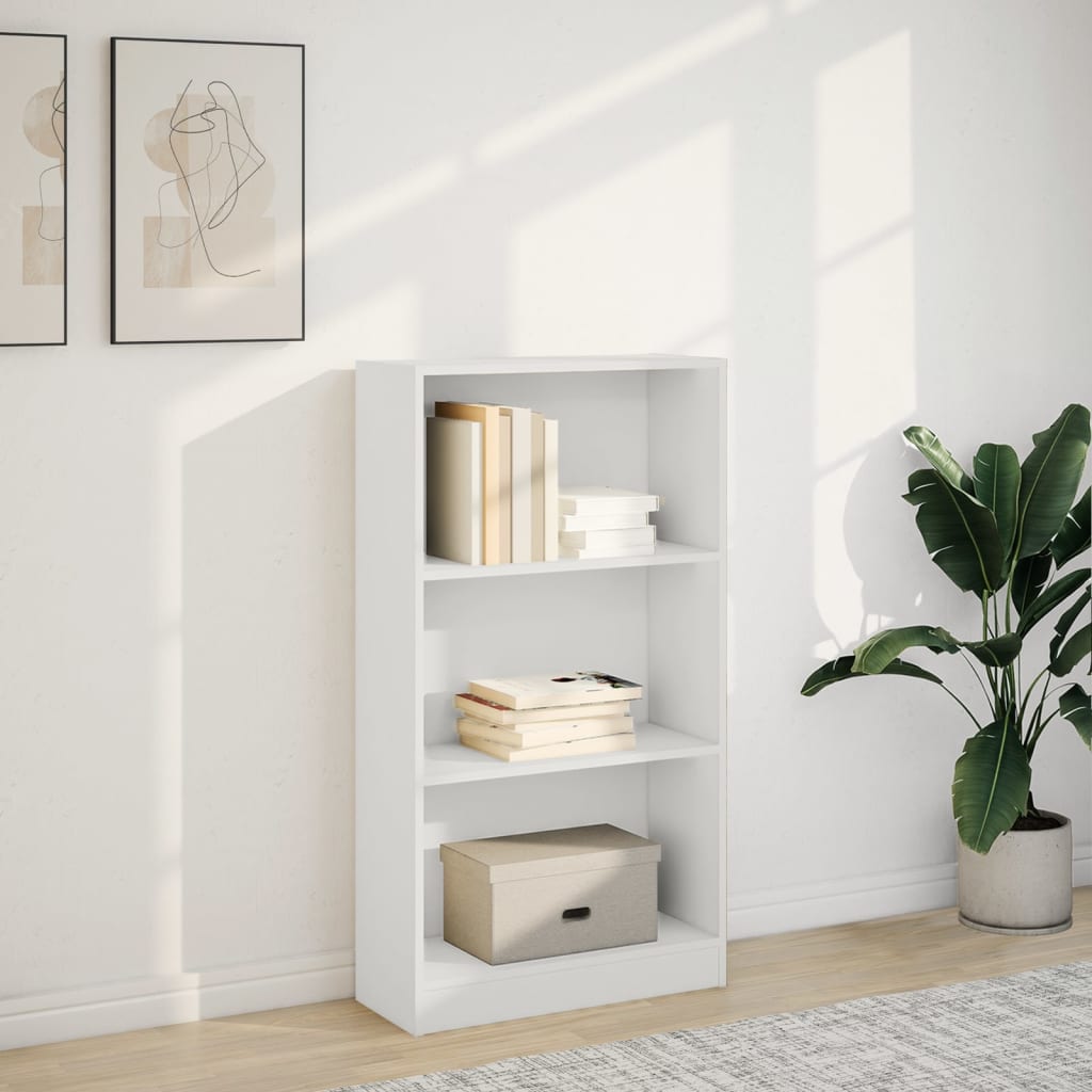 Bücherregal Weiß 40x24x75 cm Holzwerkstoff