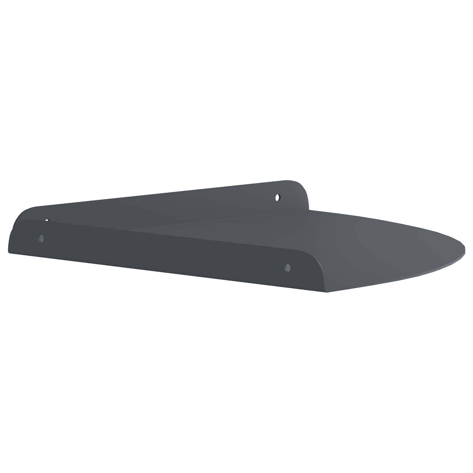 Schwebendes Regal mit Regal 2 pcs Schwarz 15 x 15 x 2 cm