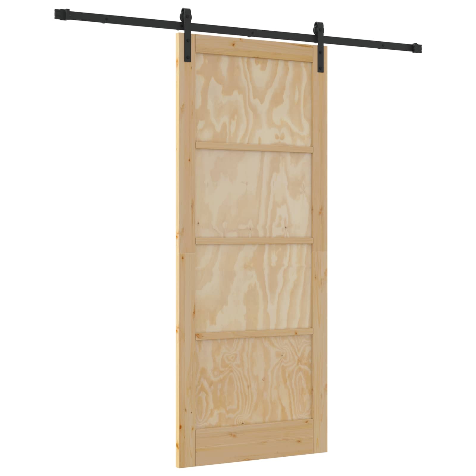 Schiebetür Natur 61 x 198,5 cm Massives Kiefernholz