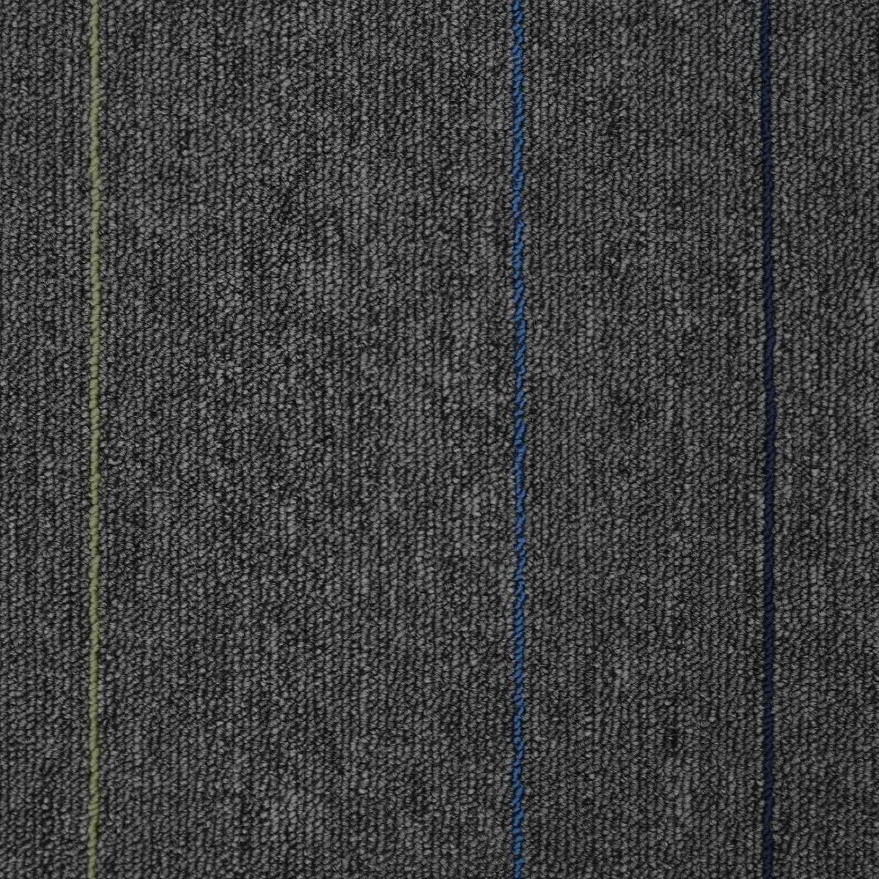 Teppichfliese Hellgrau mit Streifen 50 x 50 cm 4 pcs