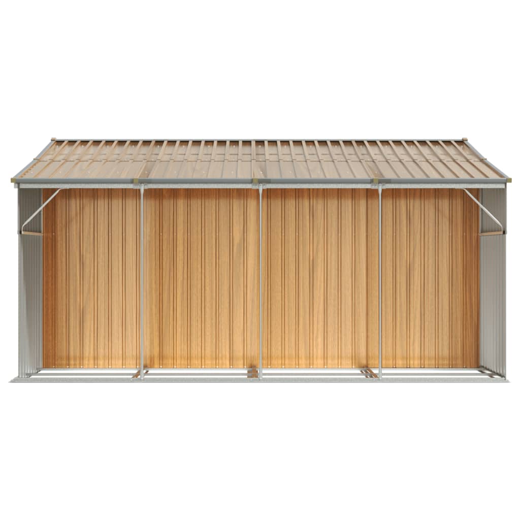 Gerätehaus Grün 277x192,5x179 cm Verzinkter Stahl