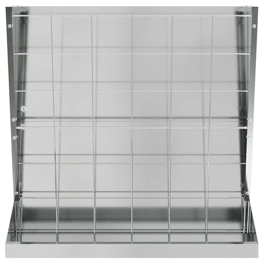 Heu Futterspender Schwarz 71 x 33 x 70 cm Kaltgewalzter Stahl