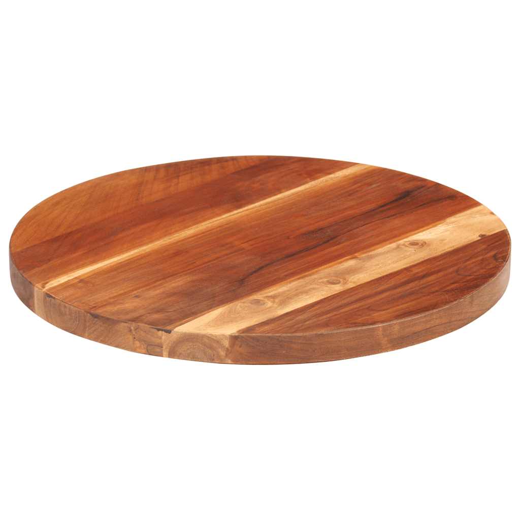 Tischplatte Massivholz Akazie Rund 15-16 mm 40 cm