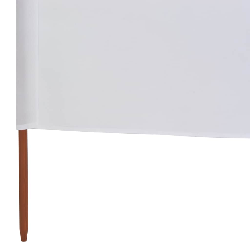 3-teiliges Windschutzgewebe 400 x 120 cm Weiß