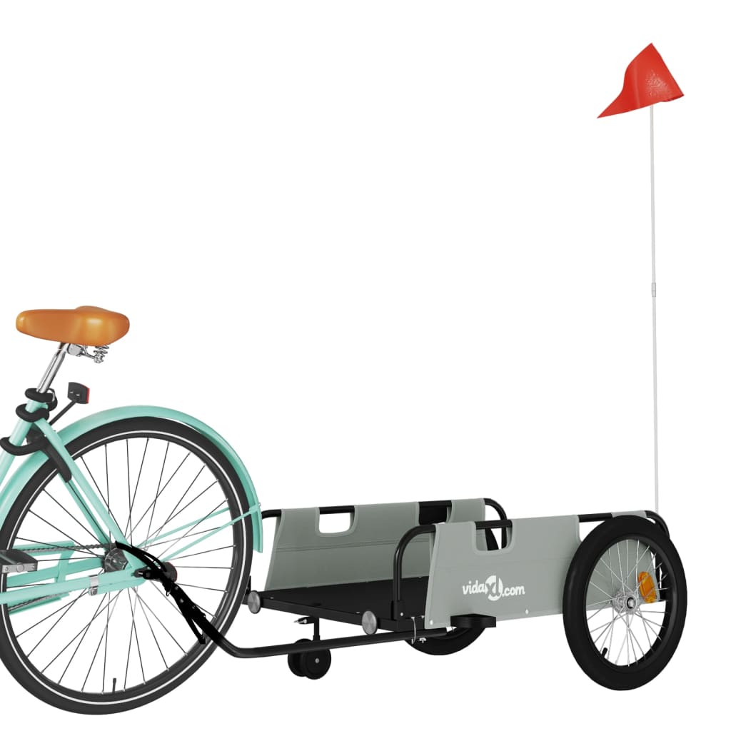 Fahrradanhänger Orange Oxford-Gewebe und Eisen