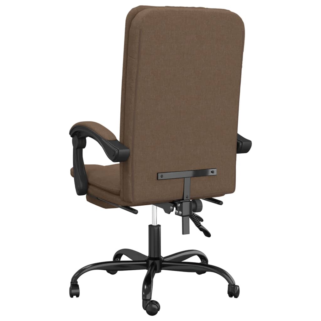 Bürostuhl mit Liegefunktion Taupe Stoff