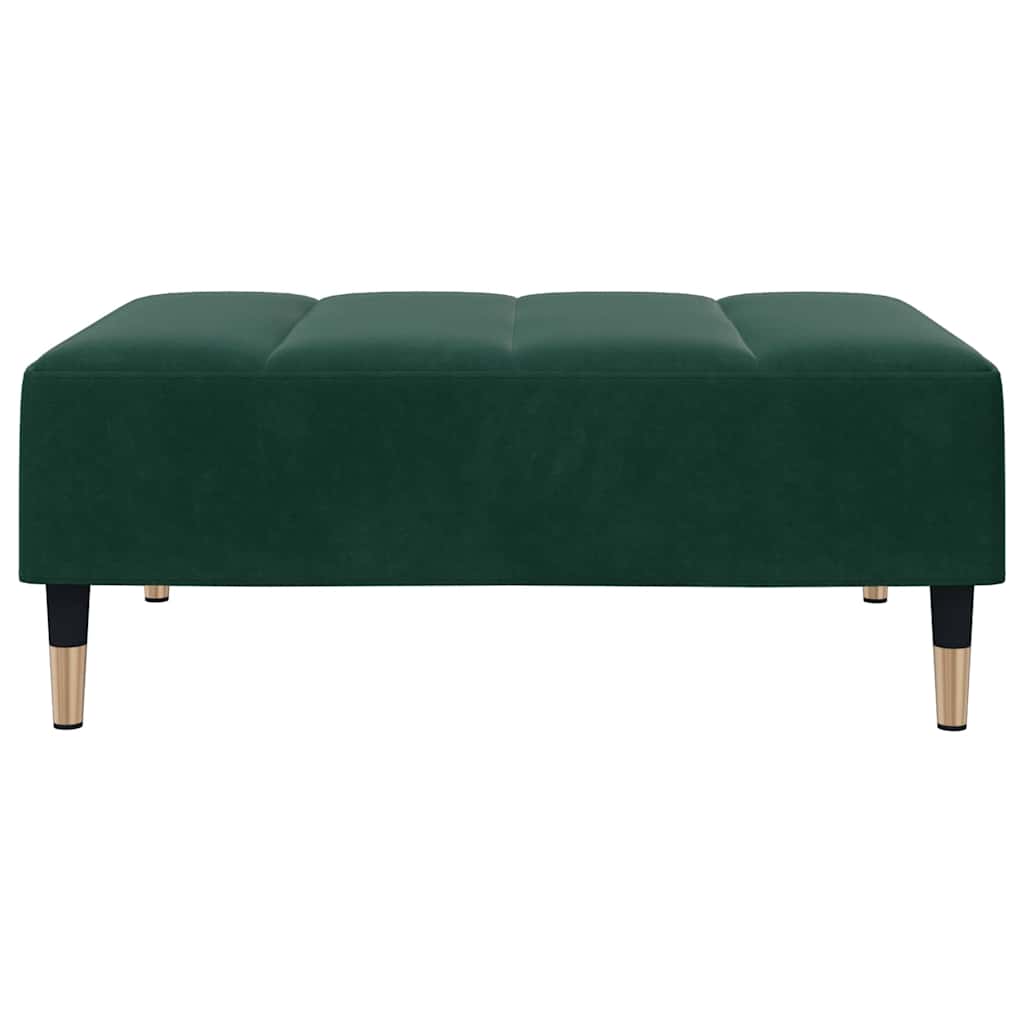 Fußhocker Hellgrau 77x55x31 cm Samt