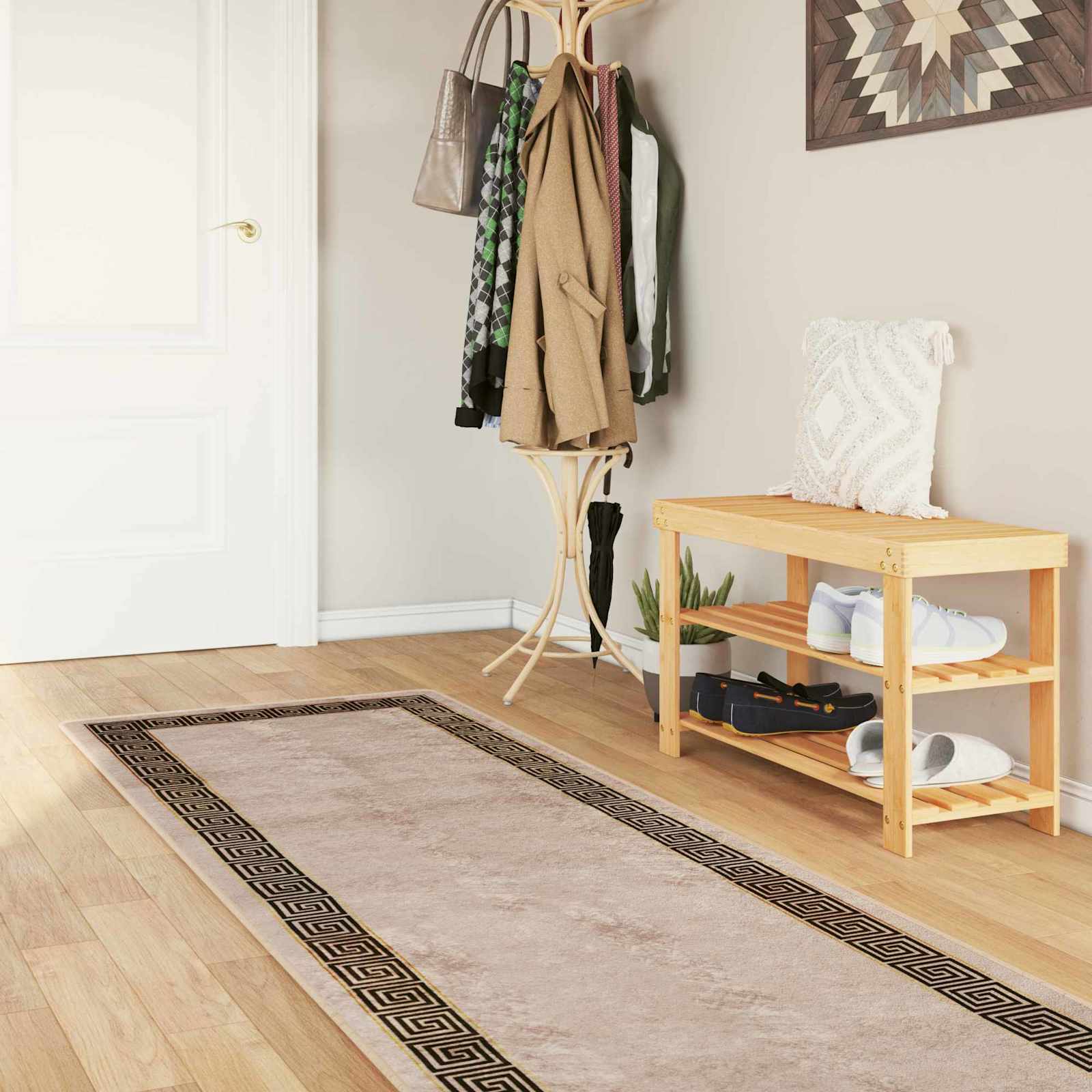 Teppich Waschbar Mehrfarbig 160x230 cm