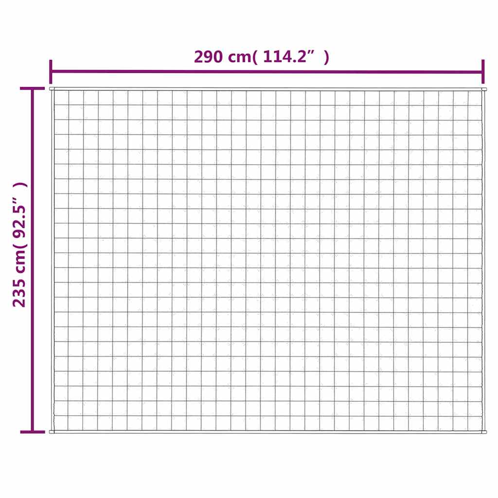 Gewichtsdecke Grau 122x183 cm 5 kg Stoff