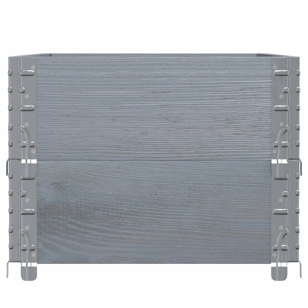 Pflanzkasten Grau 150x100 cm Massivholz Kiefer