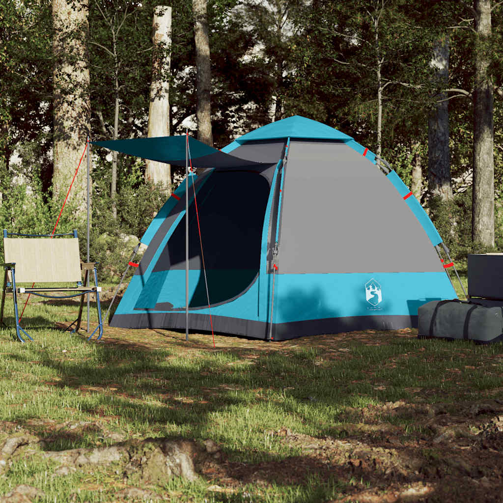 Campingzelt 4 Personen Grün Quick Release
