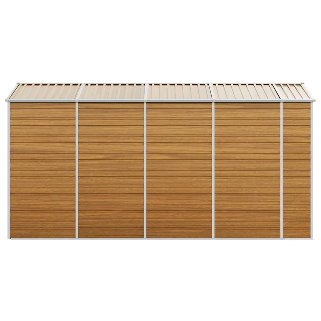 Gerätehaus Grün 191x130x198 cm Verzinkter Stahl