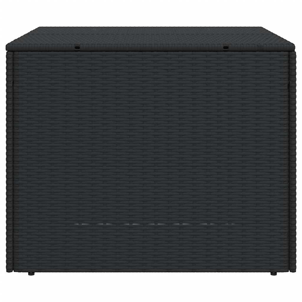 Gartentruhe Schwarz 283L Poly Rattan