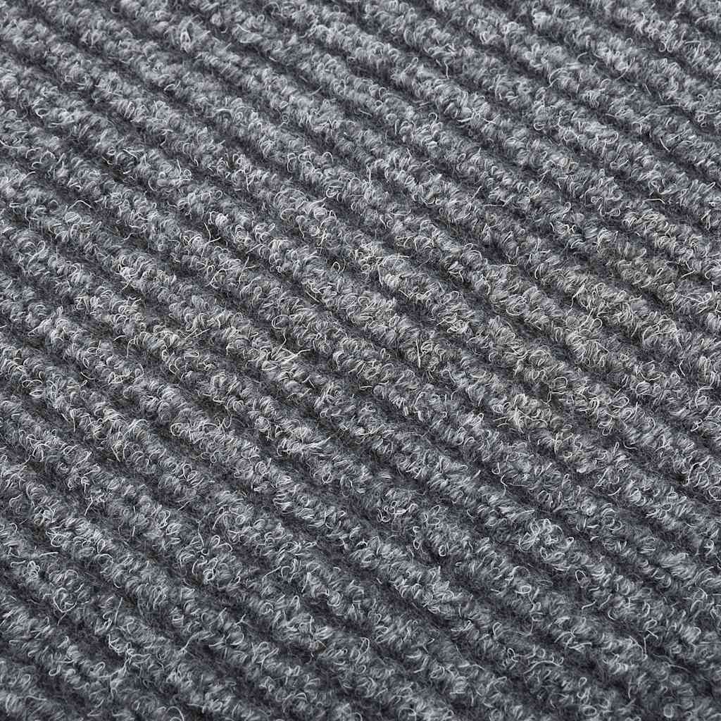 Teppichläufer Grau 80 x 150 cm Stoff