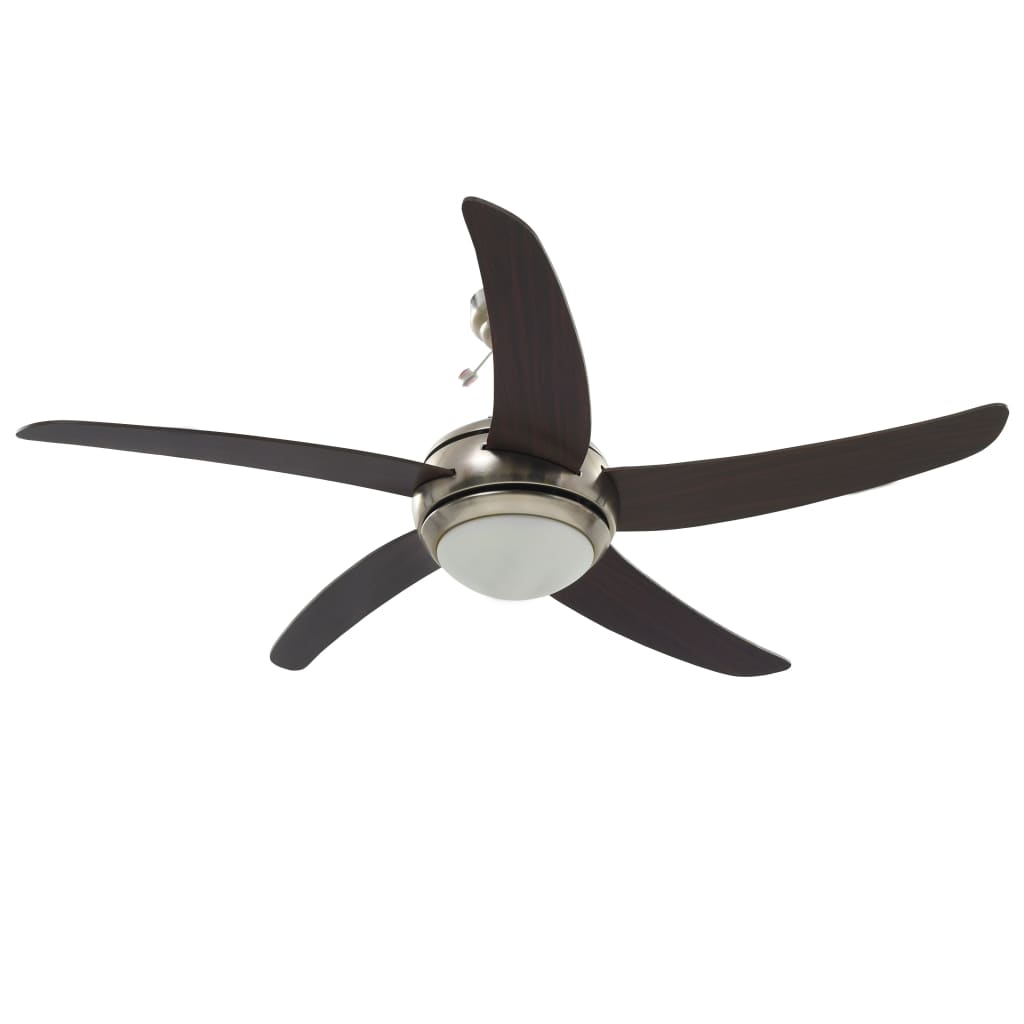 Deckenventilator mit Licht und Fernbedienung Ø 130 cm Weiß