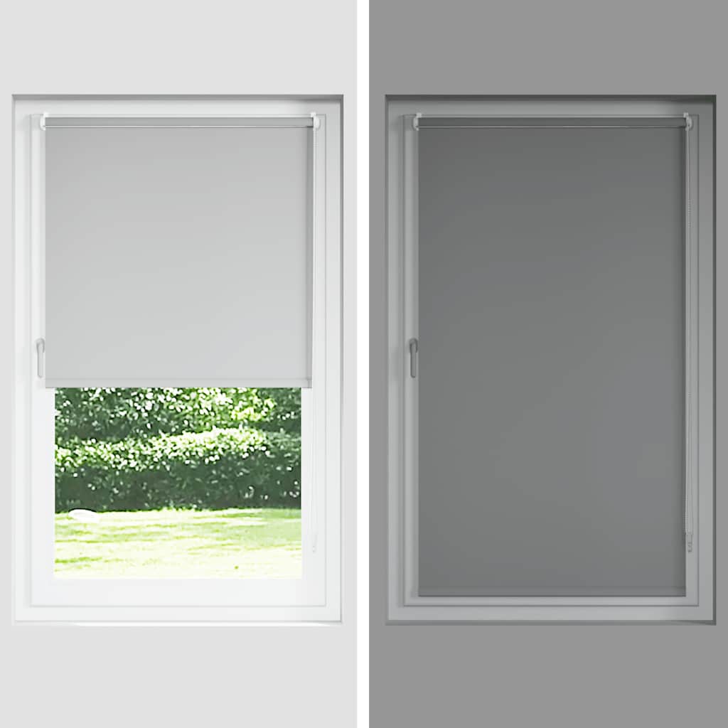 Verdunkelungsrollo 84,4 x 175 cm, Stoffbreite 80 cm, Weiß