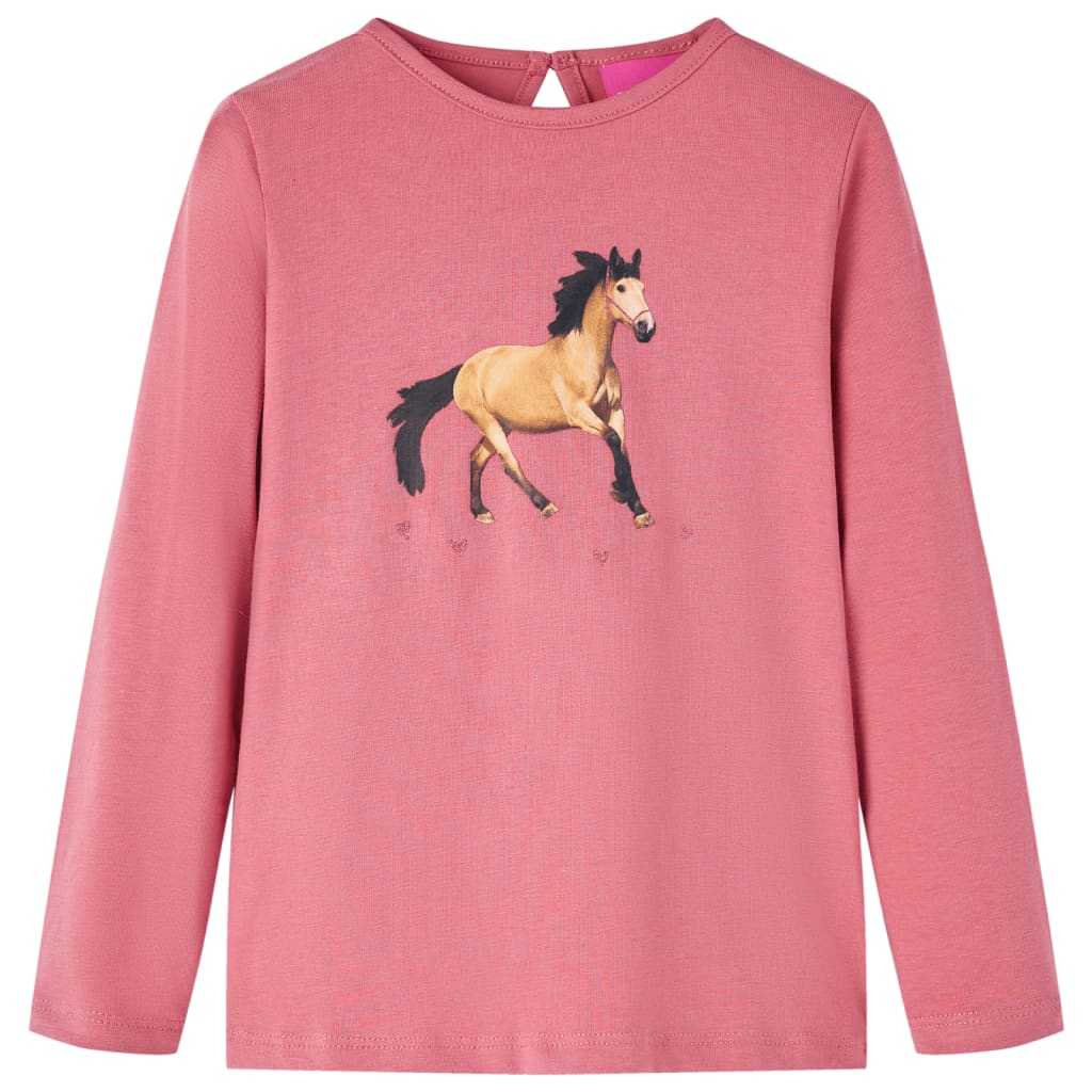 Kinder-Langarmshirt Marineblau 104