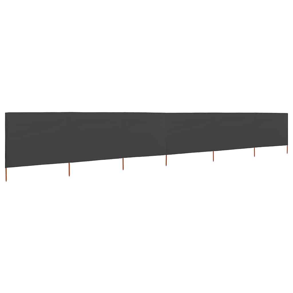3-teiliges Windschutzgewebe 400 x 120 cm Weiß