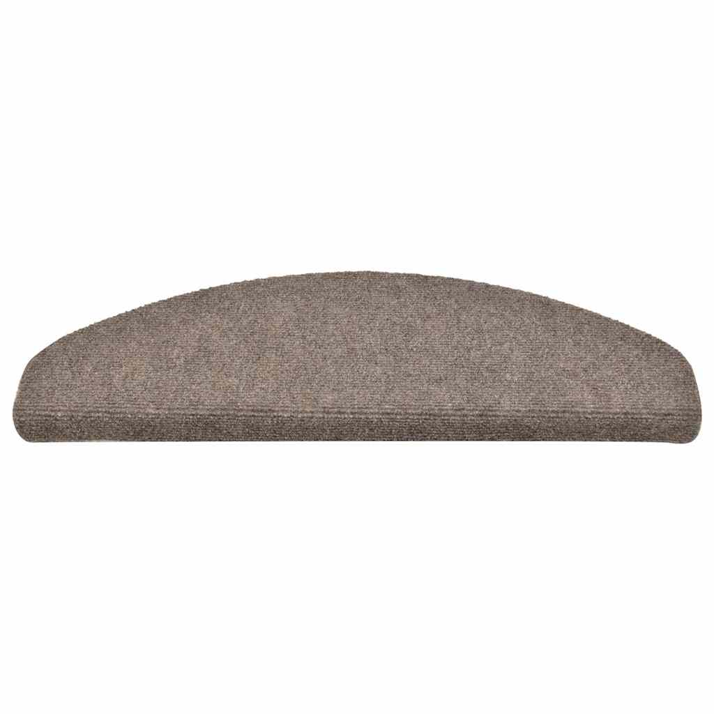 Stufenmatten Selbstklebend 15 Stk. 56x17x3 cm Hellbraun Halbrund