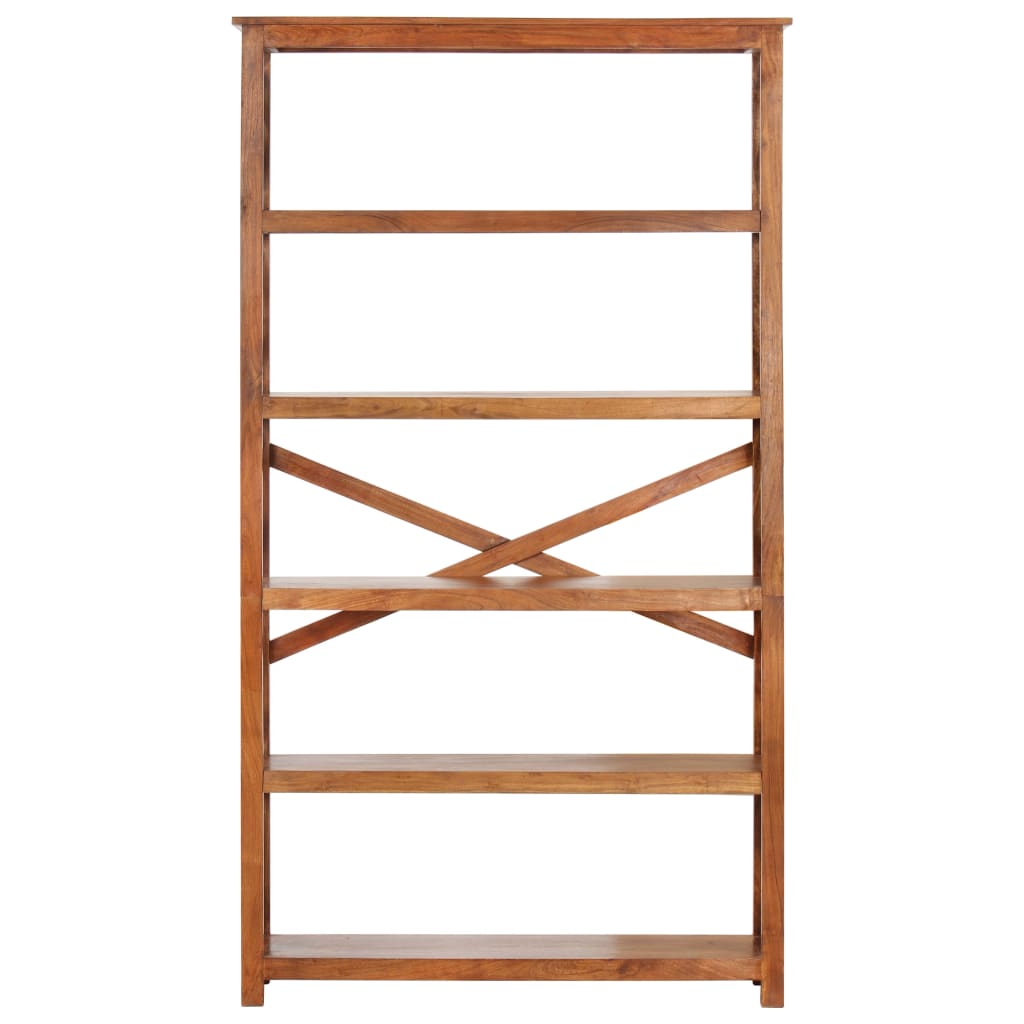 Bücherregal 60x30x160 cm Massivholz mit Honigfarbenem Finish