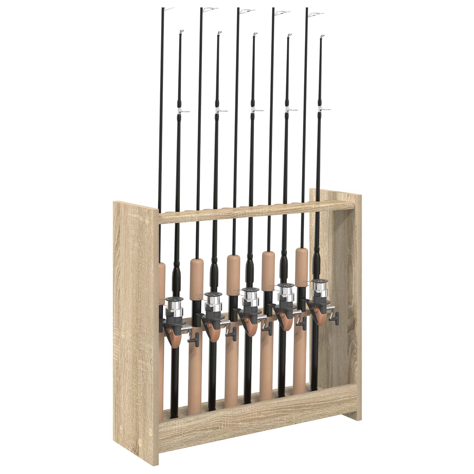 Billardqueue-Ständer Holzwerkstoff 60 x 20 x 57 cm Weiß