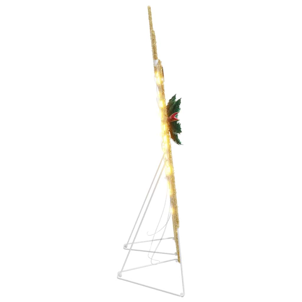 LED Rentiere 4 pcs Gold Stoff