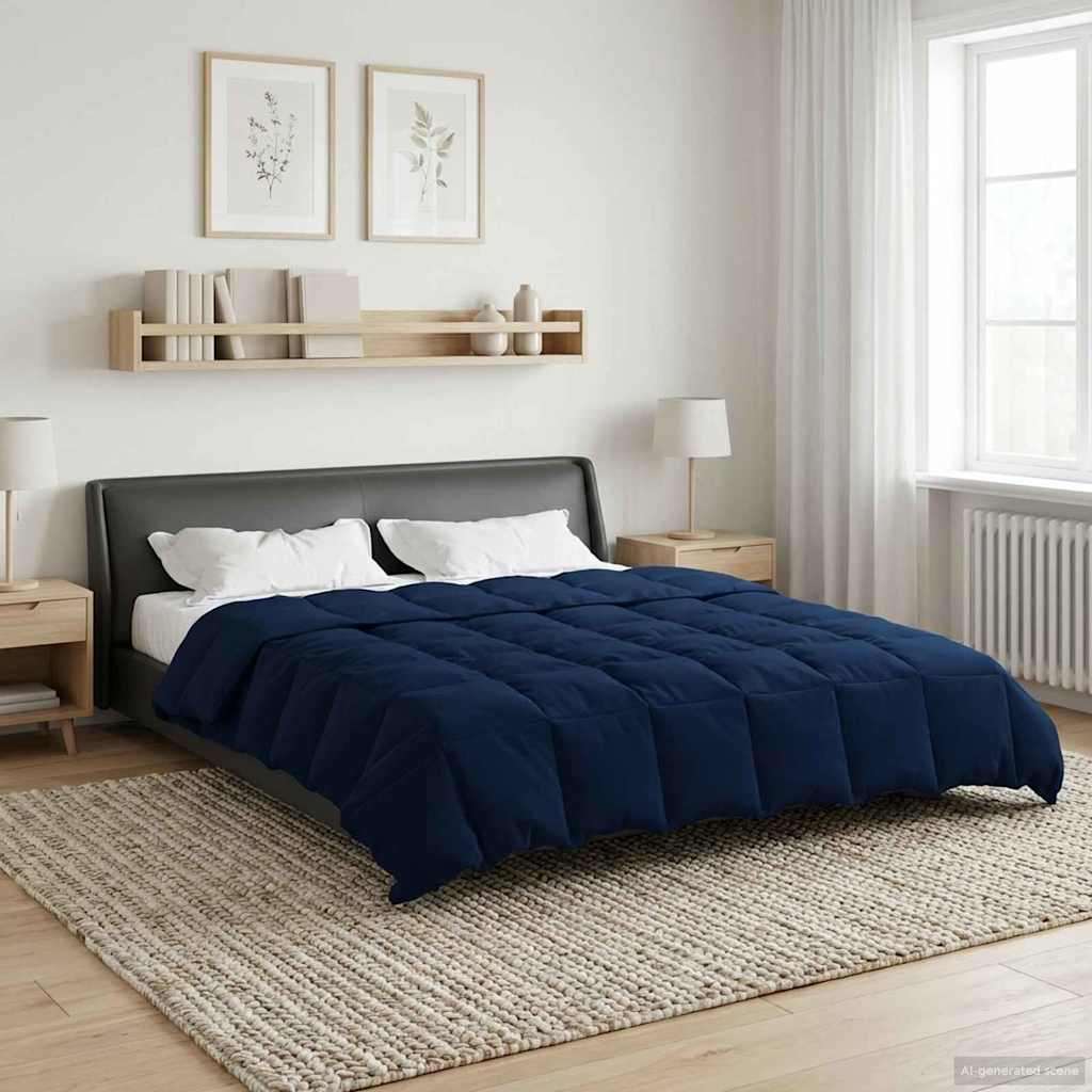 Sommerdecke Gesteppt Anthrazit 135 x 200 cm Mikrofaser
