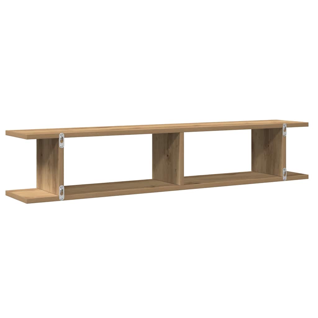 Wandregale 2 Stk. Weiß 75x18x20 cm Holzwerkstoff