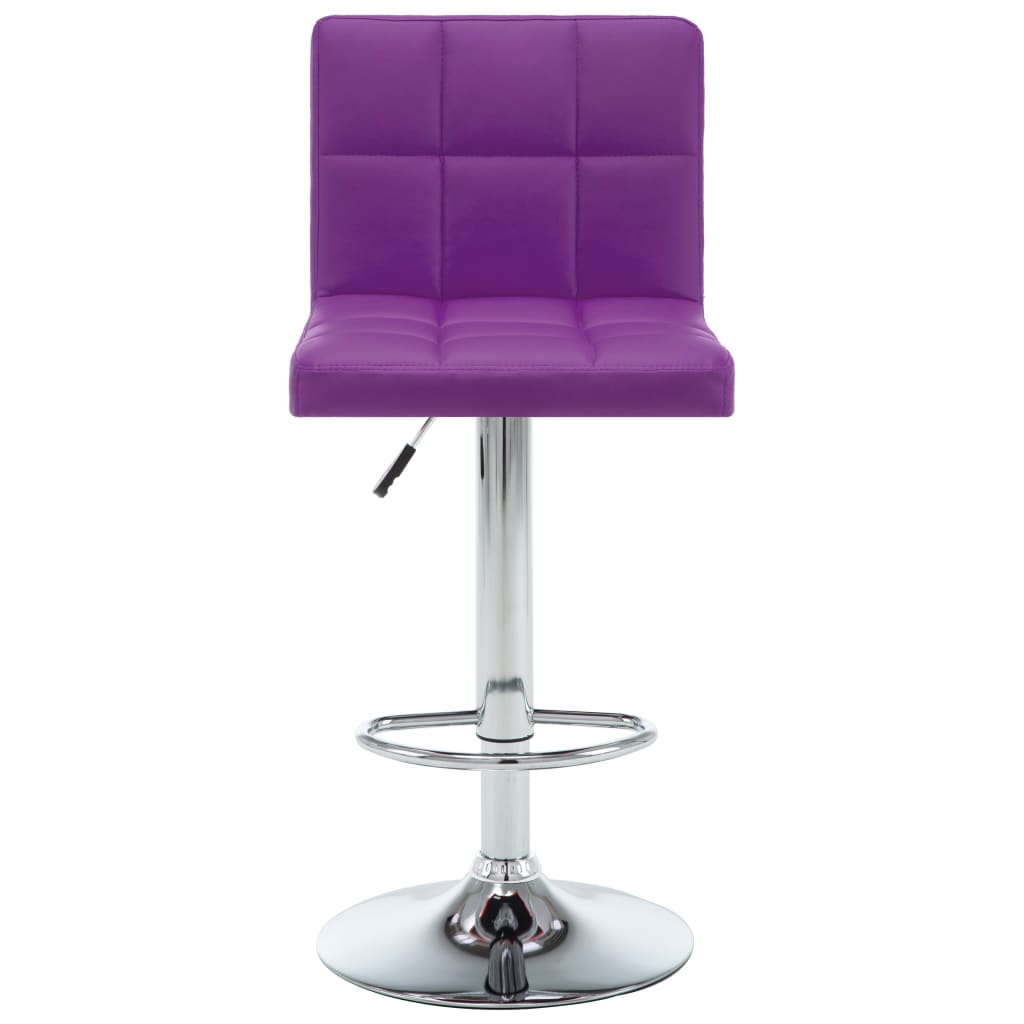 Barhocker 2 Stk. Weinrot Kunstleder