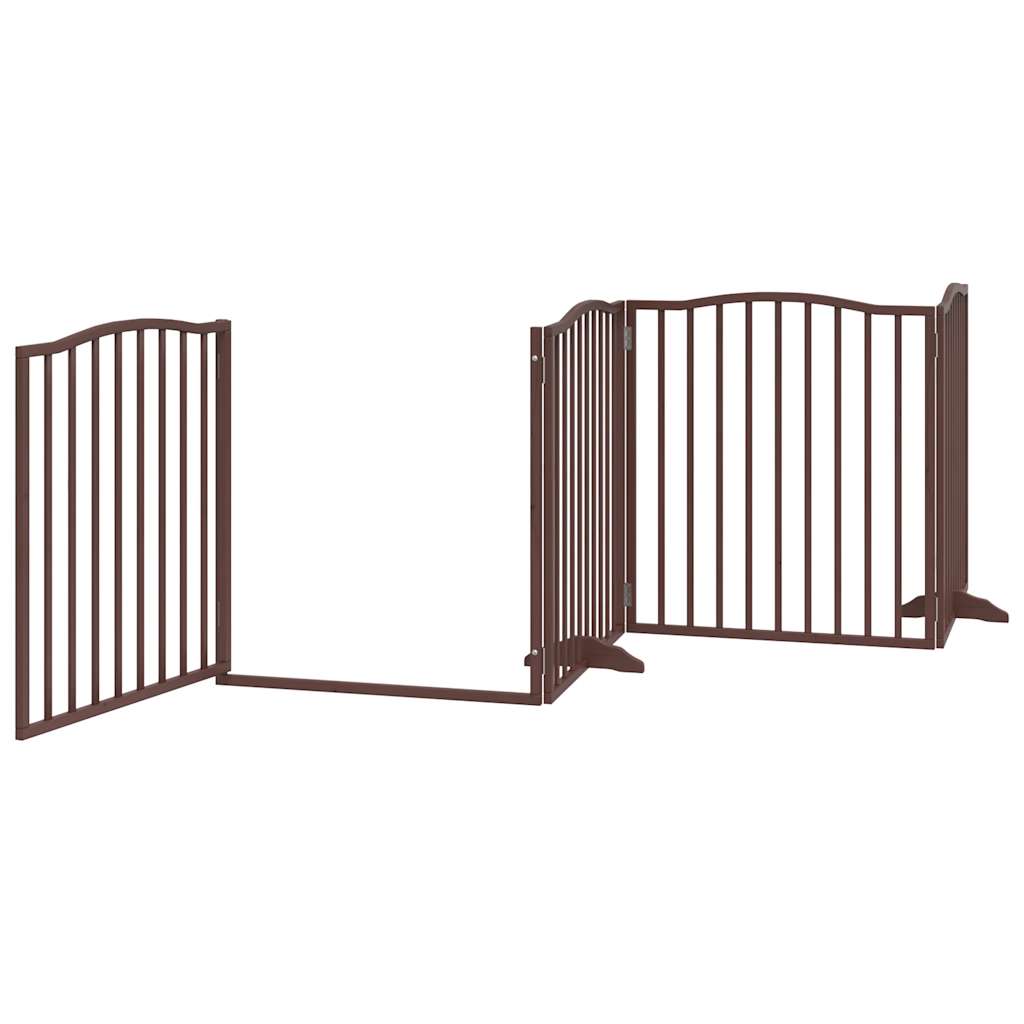 3-tlg. Hundetor Faltbar 150 cm Pappelholz