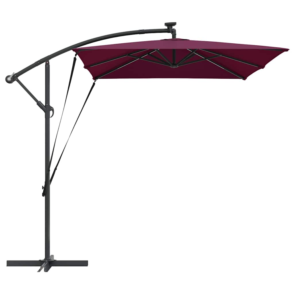 Sonnenschirm Sand 294 x 200 x 270 cm Polyester und Aluminium