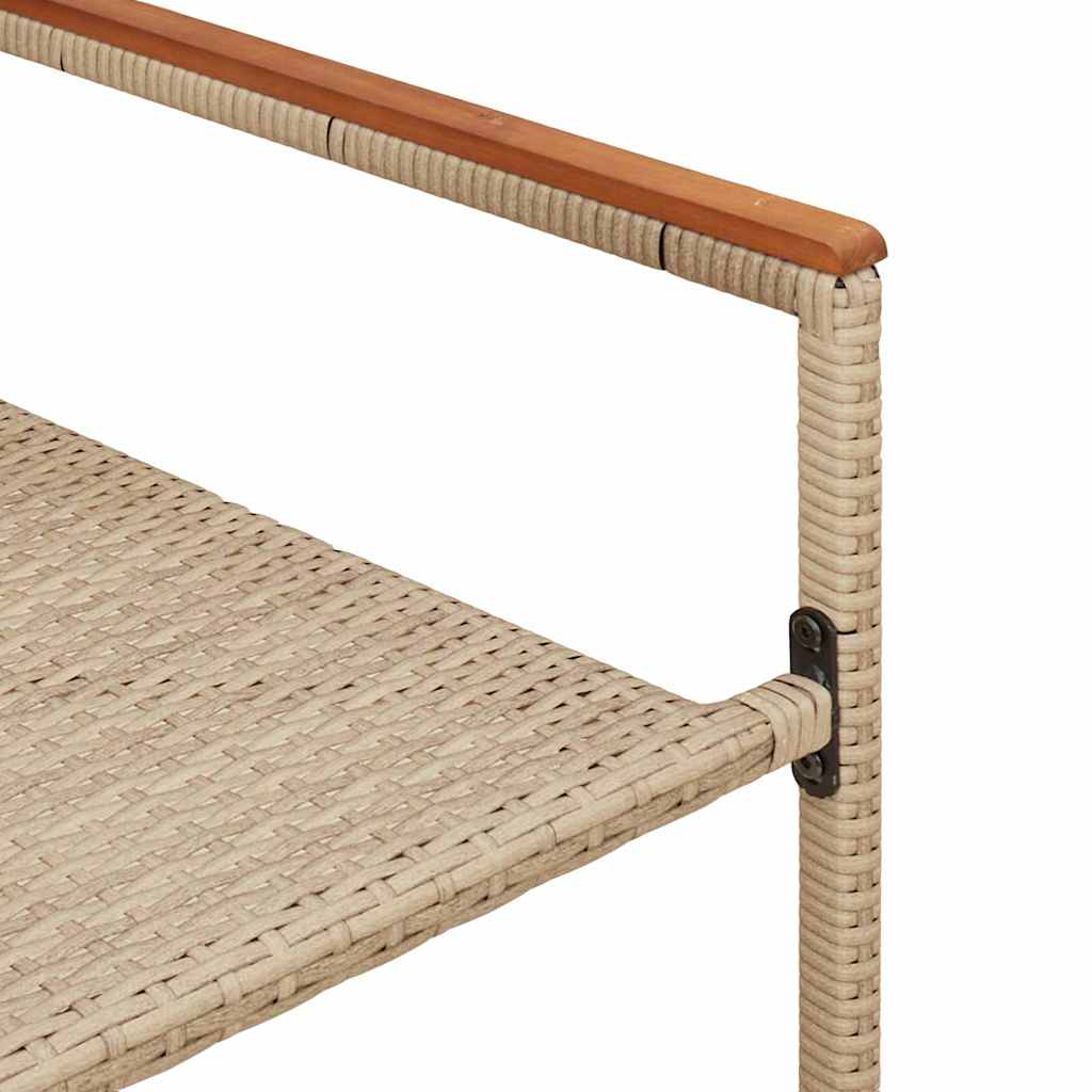 Garten Stapelstühle 4 pcs Braun und Schwarz 54 x 56 x 90 cm