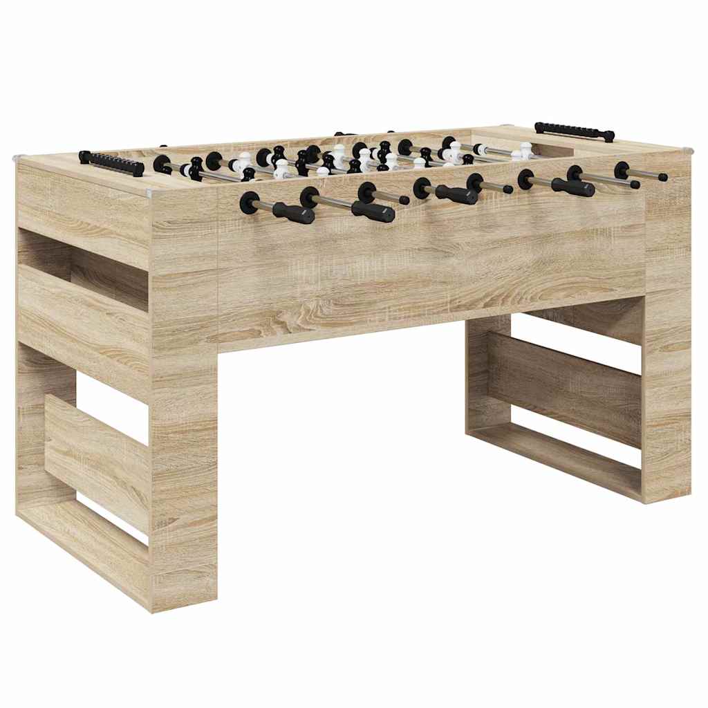 Tischfußballtisch Weiß 146,5 x 74 x 85 cm Holzwerkstoff