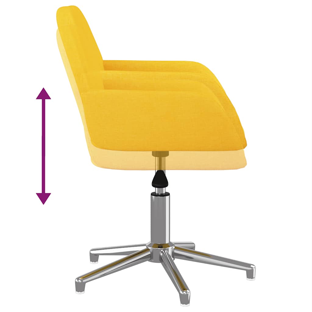 Bürostuhl Drehbar Creme Stoff