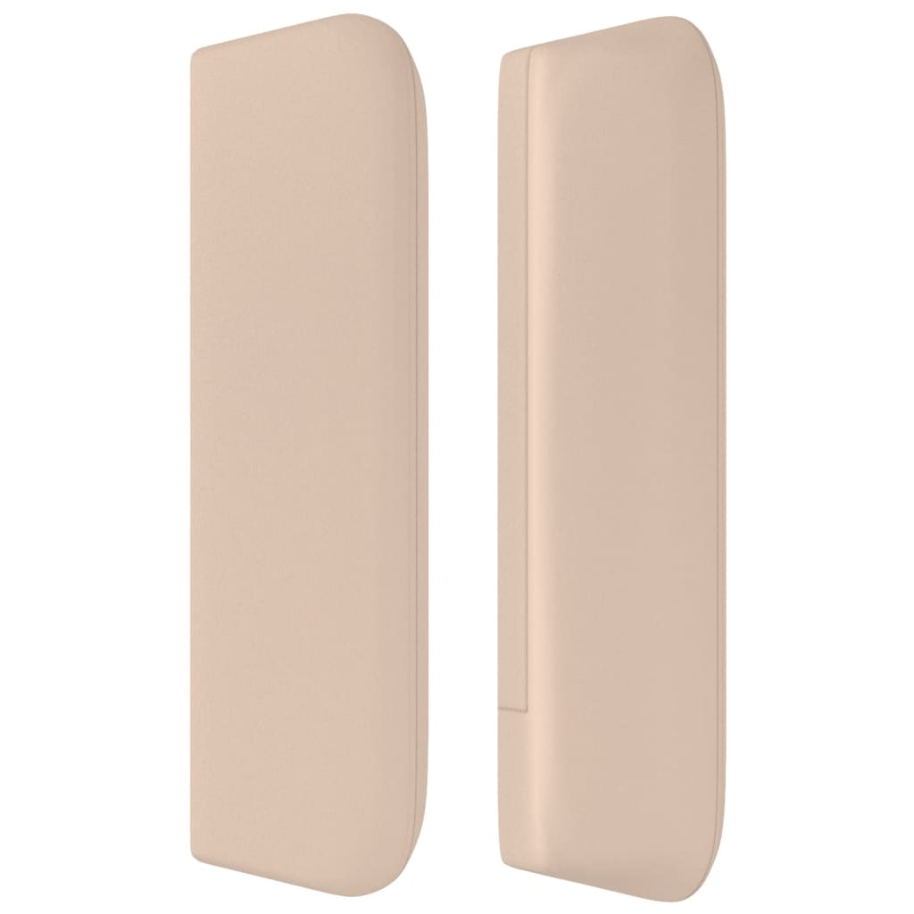 Kopfteil mit Ohren Creme 83x16x78/88 cm Kunstleder