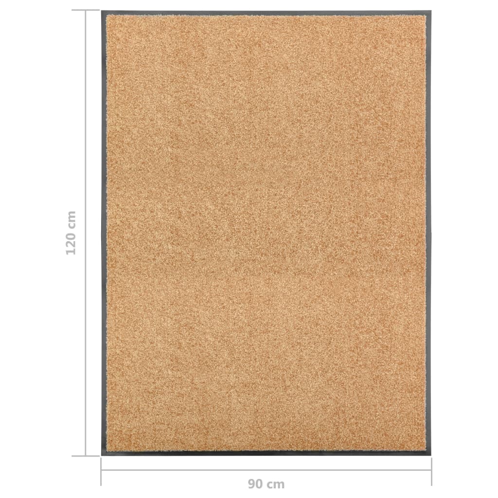 Fußmatte Waschbar Anthrazit 120x180 cm