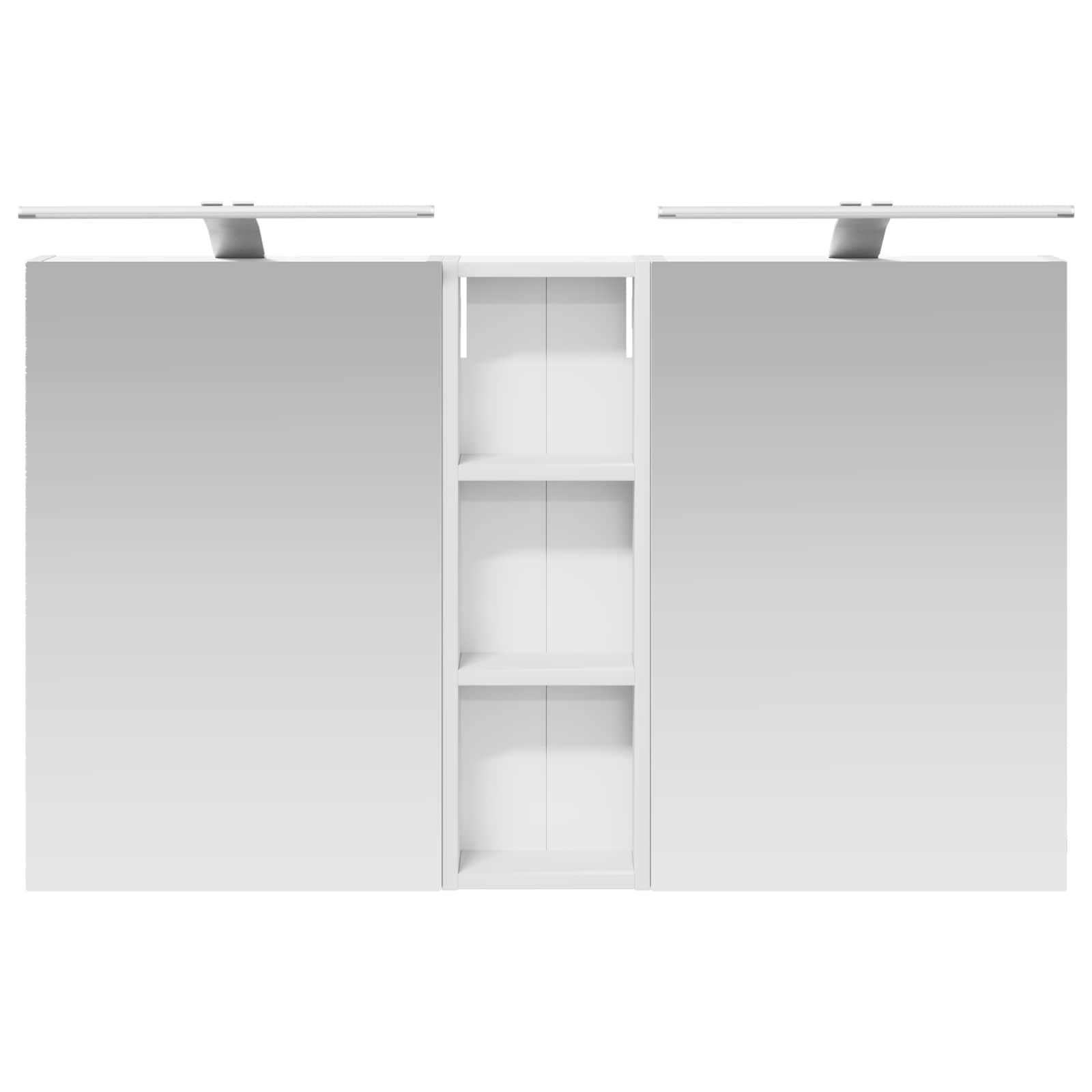 Badezimmerschrank-Set 3 pcs 80 x 10,5 x 50 cm Holzwerkstoff