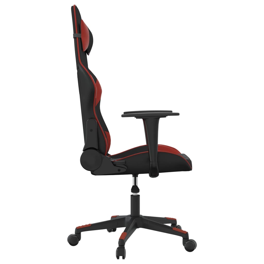 Gaming-Stuhl mit Massagefunktion Schwarz und Blau Kunstleder