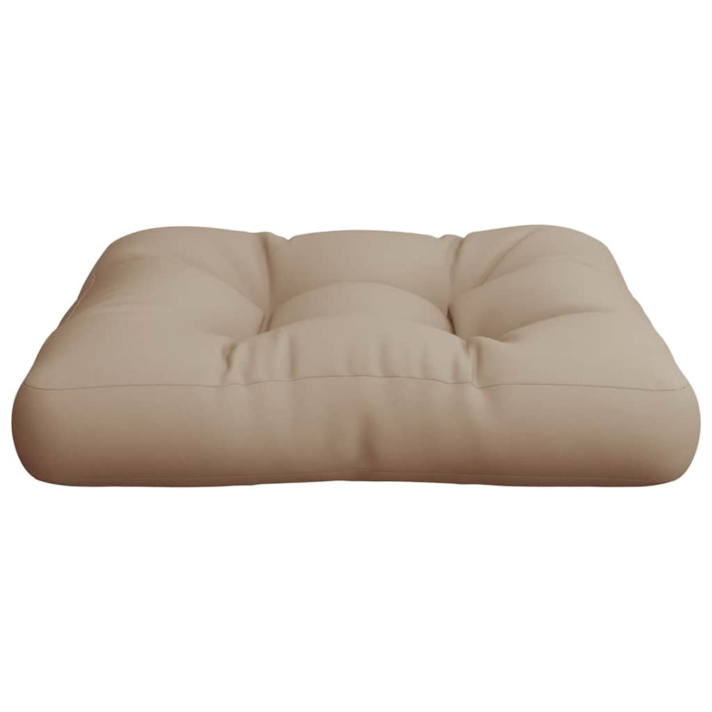 Palettenkissen 3-tlg. Taupe Stoff