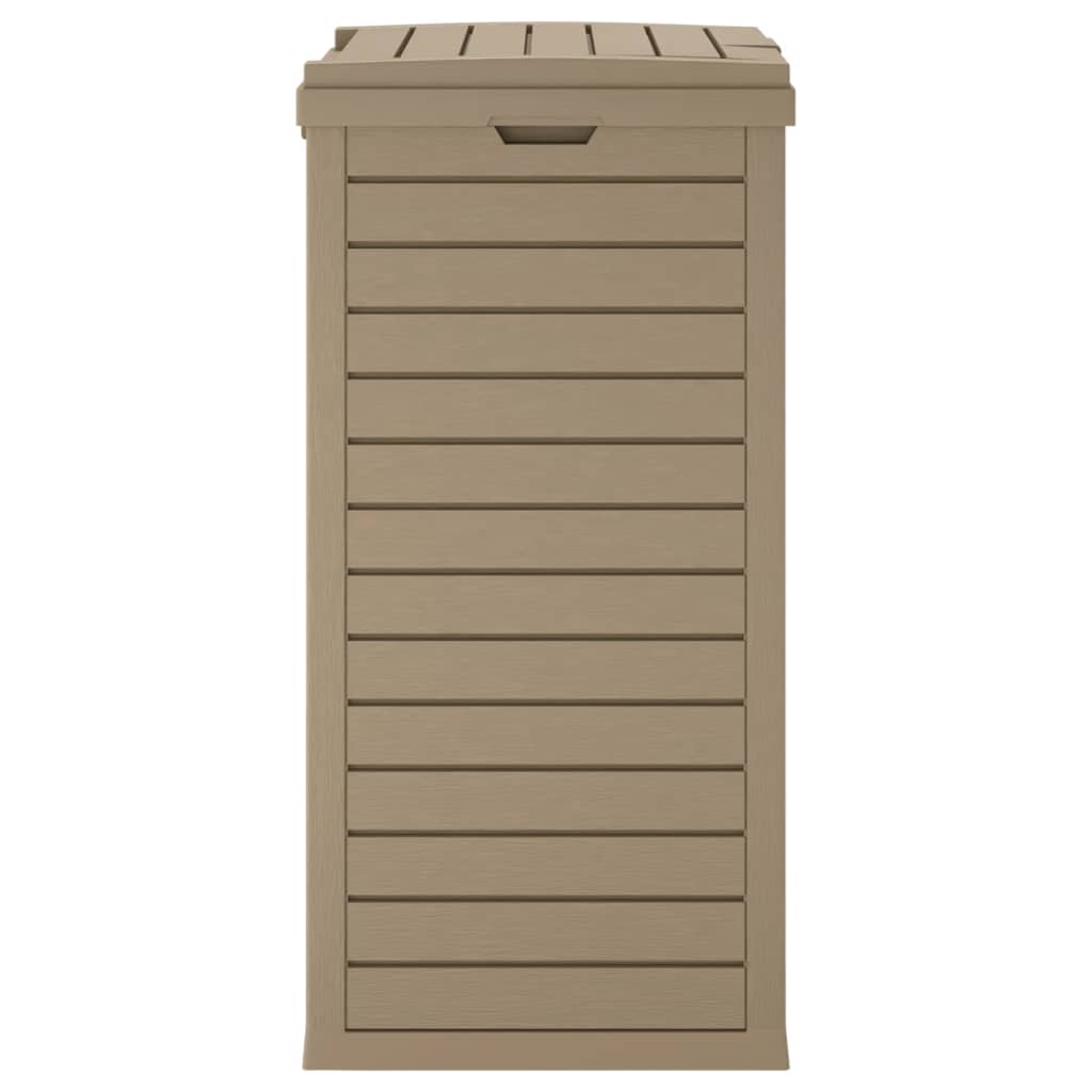 Outdoor-Mülltonne Schwarz 41x41x86 cm Polypropylen