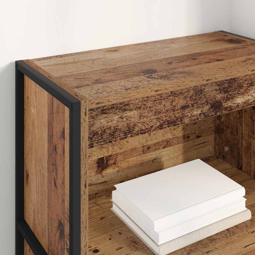 Bücherregal 2 pcs Schwarz Eichen-Optik 60 x 30 x 189,5 cm