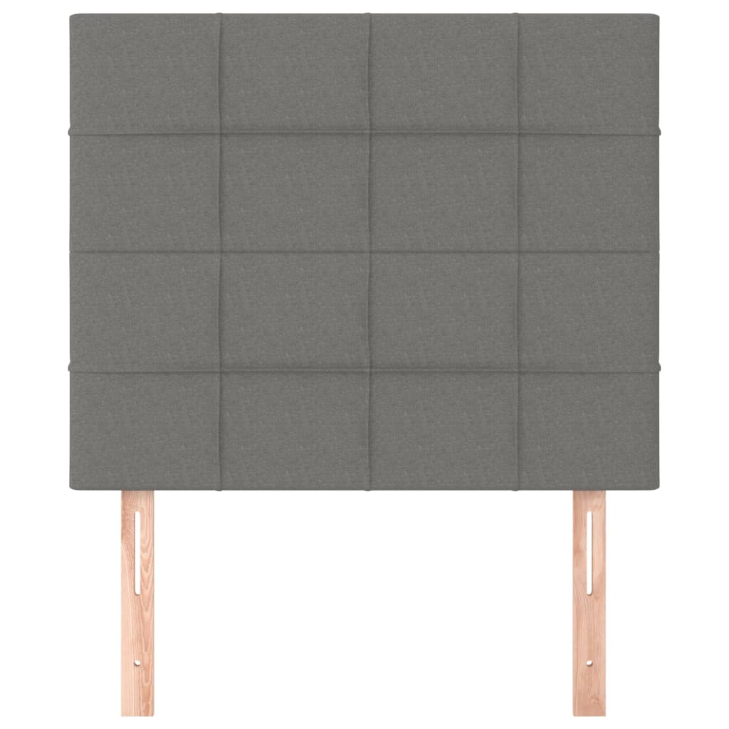 Kopfteil Hellgrau 80x5x118/128 cm Stoff
