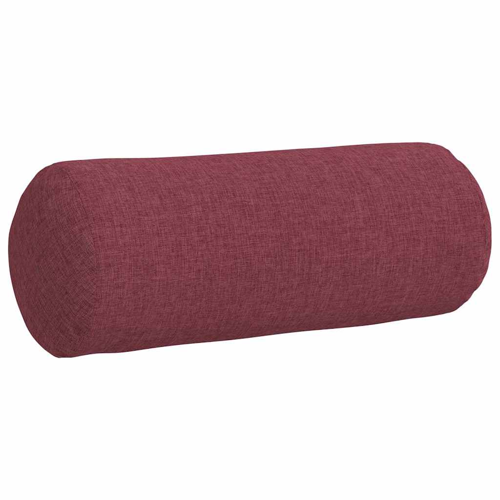 Bolsterkissen 2 Stück Hellgrau Ø 15 x 40 cm Stoff