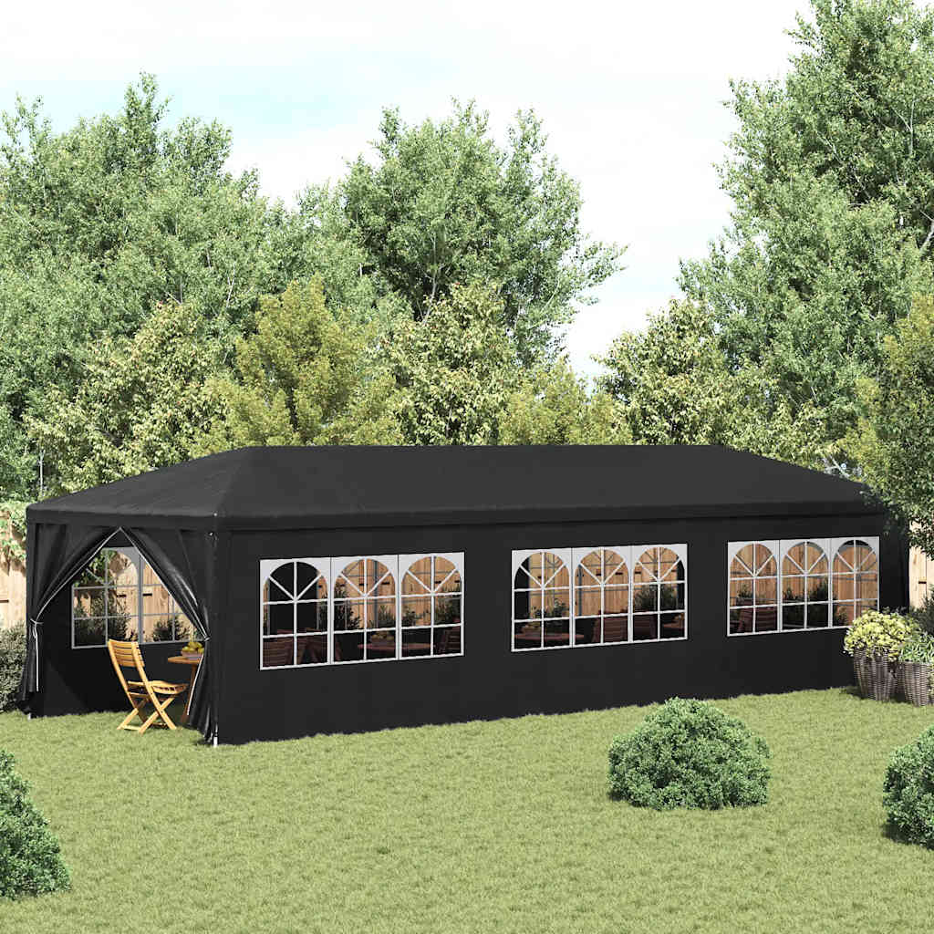 Party-Zelt 400 x 300 x 255 cm Rot PE und Stahl