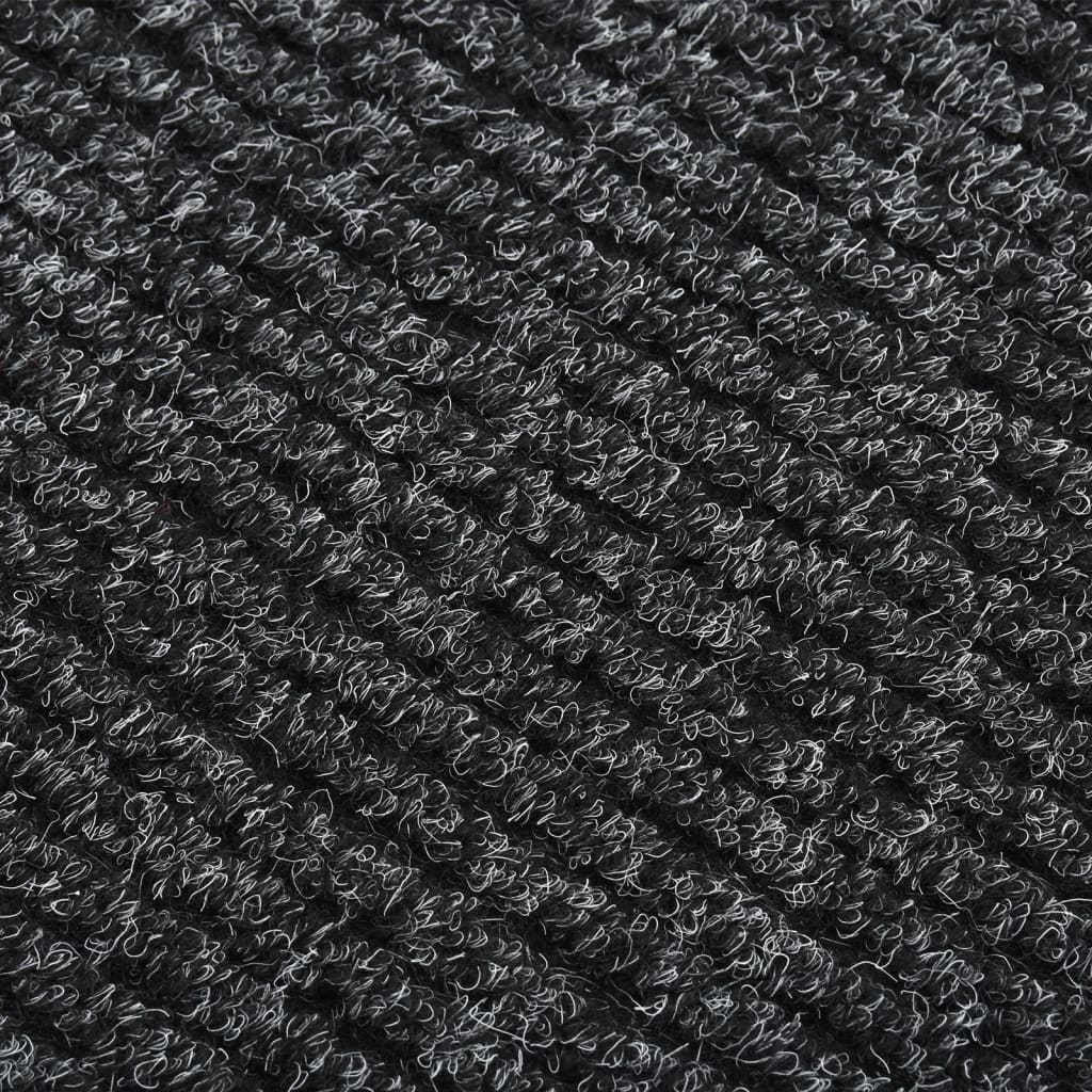 Teppichläufer Grau 80 x 150 cm Stoff