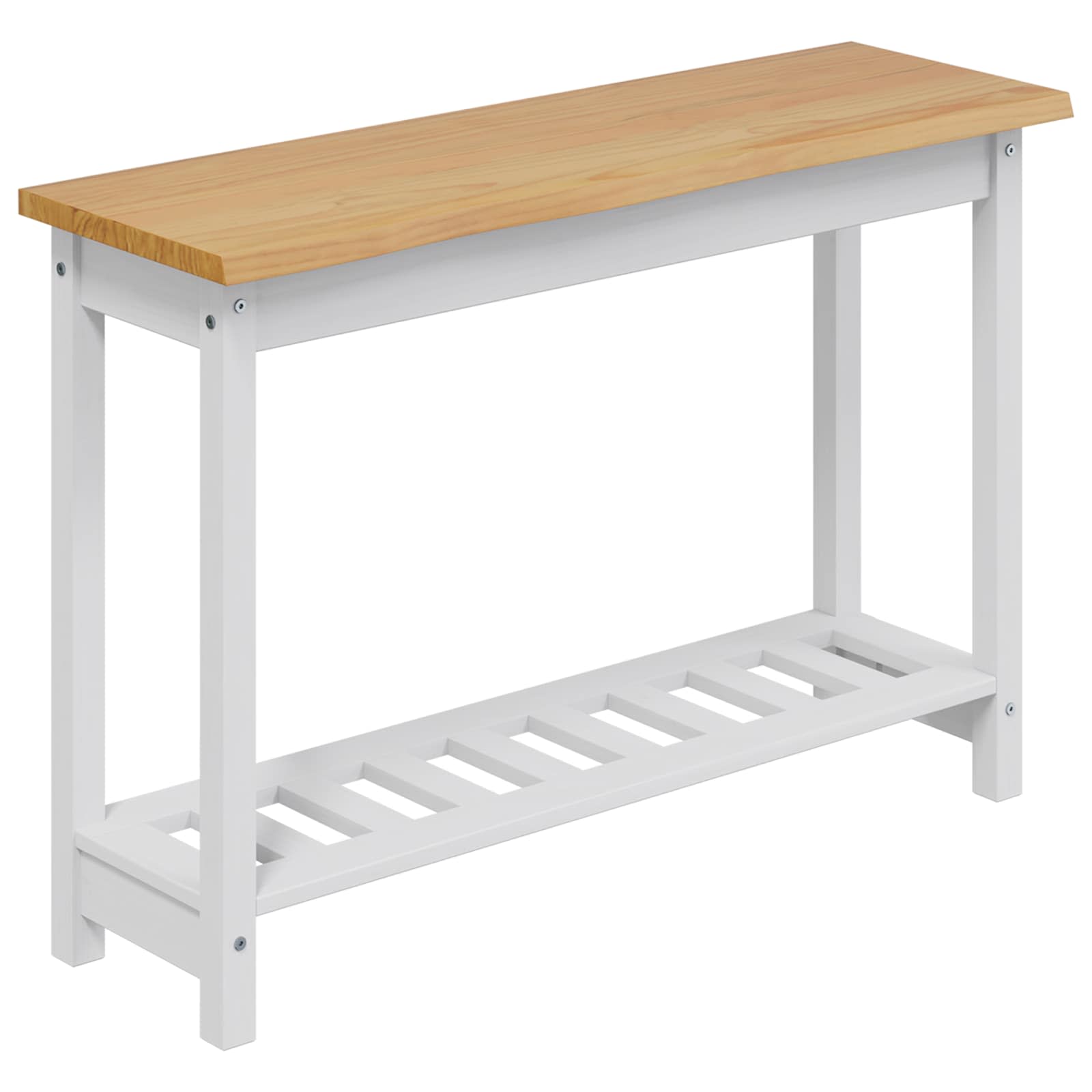 Konsolentisch mit Regal EKAI Schwarz 112 x 35 x 76 cm