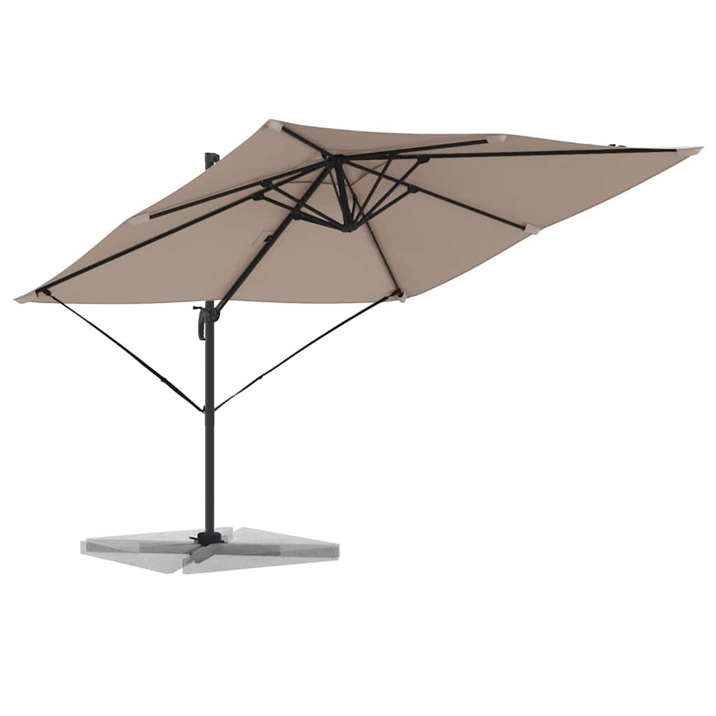 Roma Parasol Beige 286 x 284 x 265 cm Aluminium und Polyester