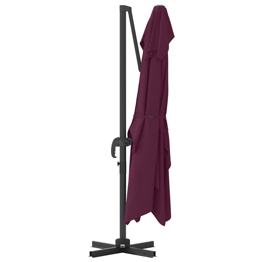 Sonnenschirm Sand 351 x 250 x 260 cm Polyester und Aluminium